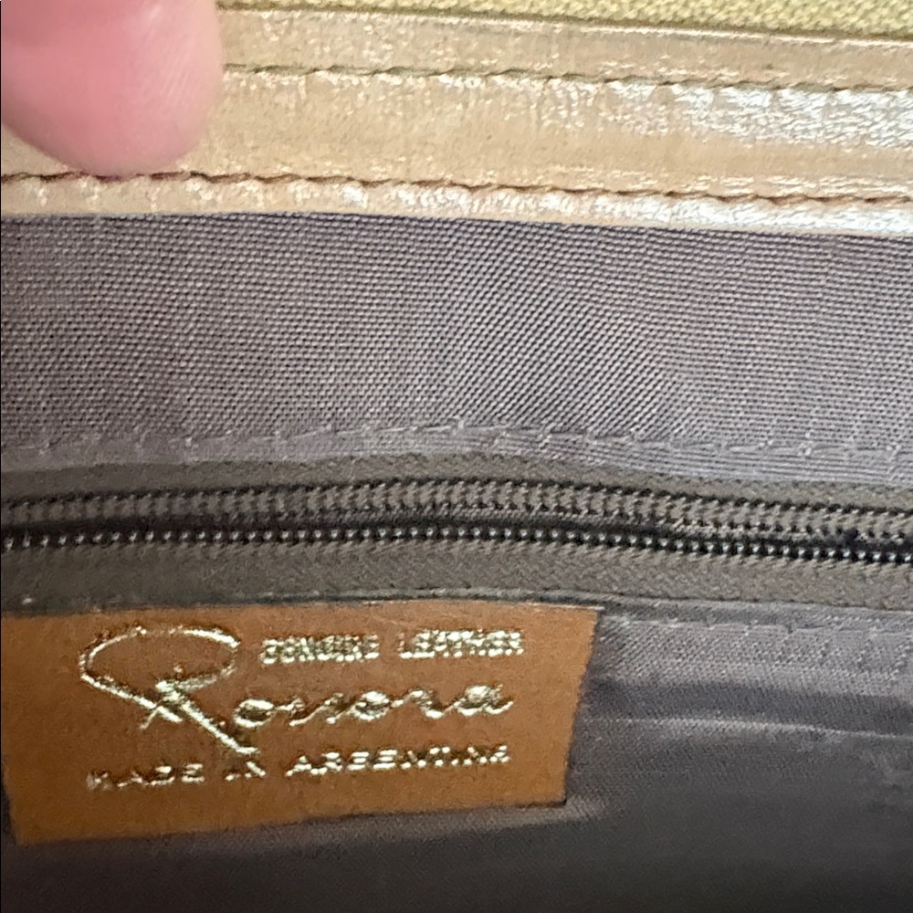 VINTAGE RONORA GENUINE SNAKESKIN&LEATHER CLUTCH - Picture 6 of 7